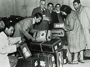 emigrantes españoles años 60. foto del Centro de estudios migratorios latinoamericanos